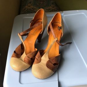 Vintage leather heels